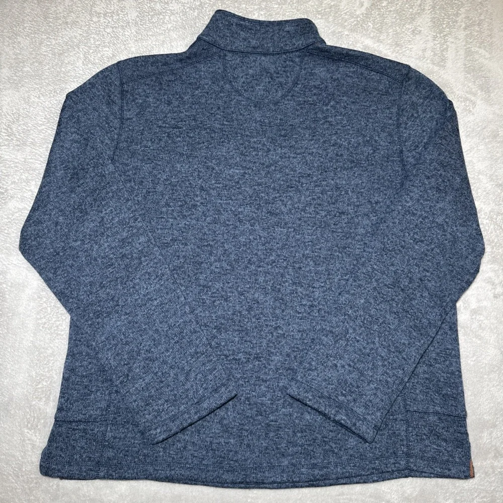 Woolrich Sweater Mens‎ XL Blue Quarter Snap Pullover Fleece Outdoor Warm Pocket